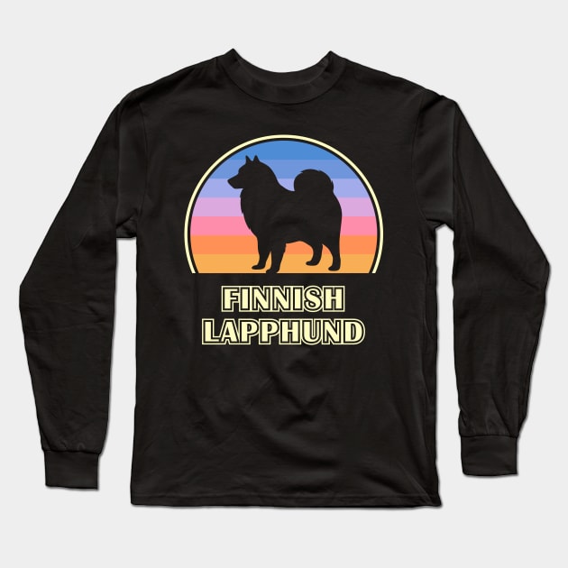 Finnish Lapphund Vintage Sunset Dog Long Sleeve T-Shirt by millersye